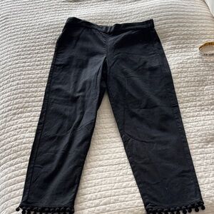 J. Crew Black Elastic Back Waist Pants
